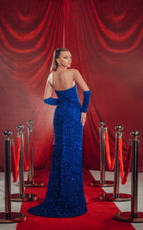 2 of 2 Chic and Holland ZAP120027 Royal/Turquoise