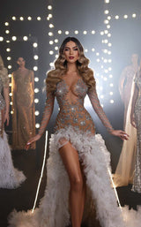 2 of 2 Chic and Holland ZRH440011 Nude-Silver-Ivory