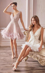 3 of 5 Andrea and Leo A1012 Mauve&White