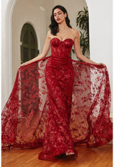7 of 9 Cinderella Divine CB046 Deep Red
