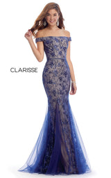 1 of 4 Clarisse 8014 Navy/Nude