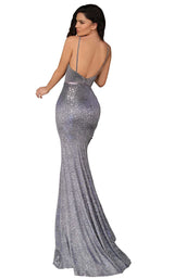2 of 4 Clarisse 8097 Gunmetal-Royal