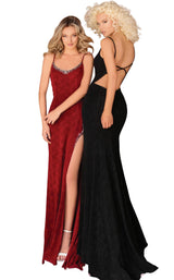 2 of 4 Clarisse 8214 Black&Wine