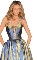 2 of 2 Clarisse 8234 Cobalt-Gold
