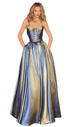1 of 2 Clarisse 8234 Cobalt-Gold