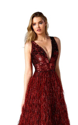 2 of 2 Edward Arsouni Couture 0297 Red