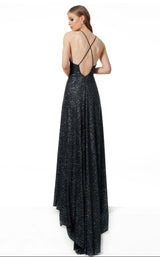 3 of 4 Jovani 1551 Black/Blue