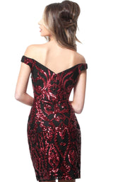 2 of 4 Jovani 2666 Black-Red