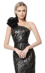 2 of 6 Jovani 56095BG Black