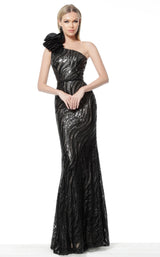 1 of 6 Jovani 56095BG Black
