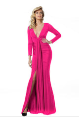 7 of 8 Jovani 64983 Hot Pink