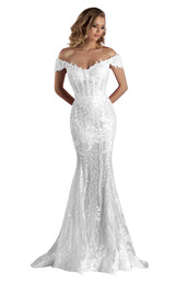 2 of 6 MNM Couture K3560 White
