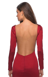 La Femme 28192 Dress Deep Red