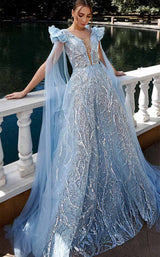 1 of 3 MNM Couture K3930 Blue
