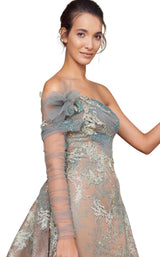 4 of 4 MNM Couture N0358 Nude-Blue