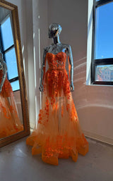 3 of 13 Jovani 02845 Orange