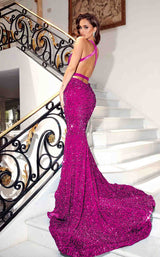 8 of 13 Portia and Scarlett PS23519 Dress Magenta