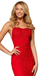 7 of 10 Sherri Hill 52338 Red