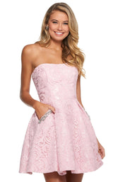 1 of 12 Sherri Hill 53002 Blush