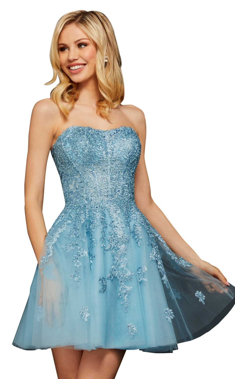 Sherri Hill 53099 Light-Blue