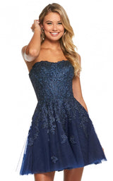 4 of 16 Sherri Hill 53099 Navy