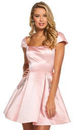 1 of 8 Sherri Hill 53211 Blush