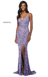 1 of 4 Sherri Hill 53450 Lilac