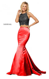 3 of 10 Sherri Hill 52851 Black/Red