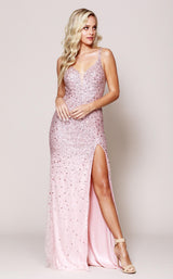 1 of 5 Glitz and Glam GG793 Dress Blush