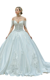 1 of 4 Dancing Queen 0187 Bridal Dress Off-White
