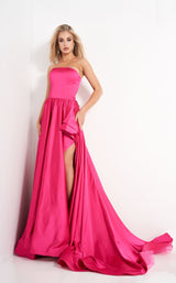 5 of 9 Jovani 02563 Dress Fuchsia