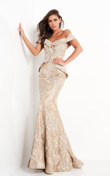 2 of 6 Jovani 02762 Gold