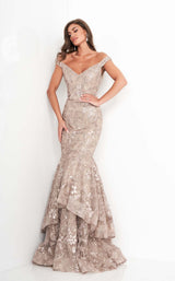 2 of 6 Jovani 03264 Dress Taupe