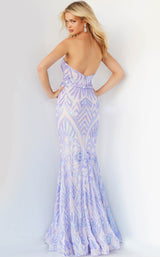 5 of 16 Jovani 03445BG Lilac-Nude