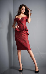 2 of 3 Jovani 04157 Burgundy