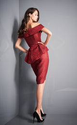 3 of 3 Jovani 04157 Burgundy