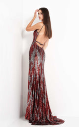 3 of 5 Jovani 04428 Dress Silver-Red
