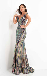 2 of 6 Jovani 04809 Dress Black-Multi