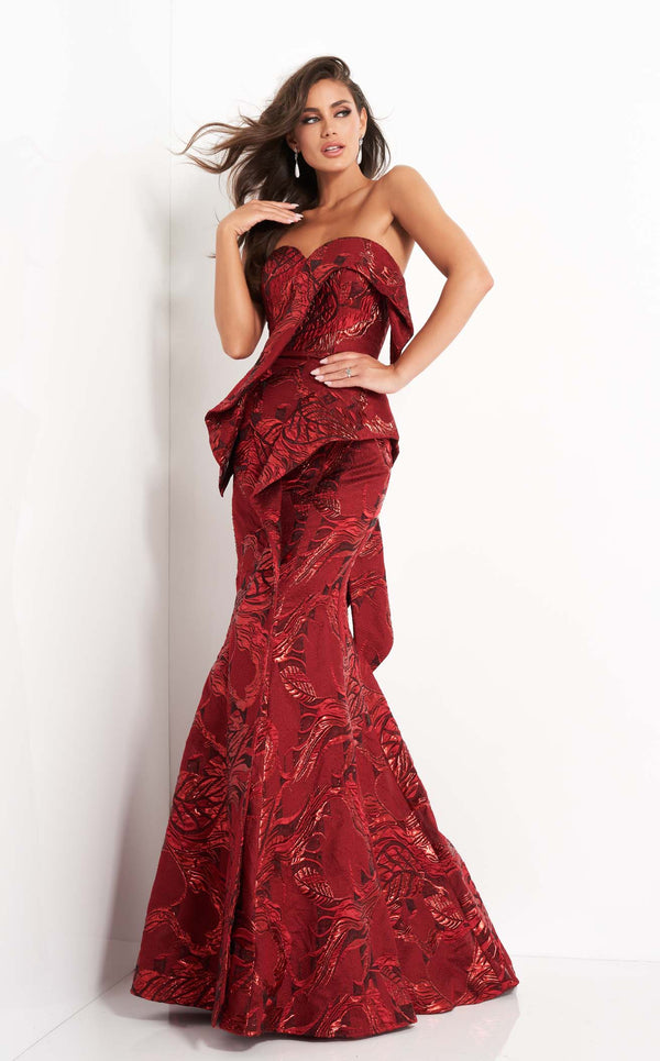 Jovani 05020 Dress Wine