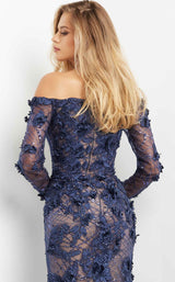 4 of 4 Jovani 06635 Navy