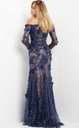 2 of 4 Jovani 06635 Navy