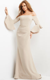 1 of 4 Jovani 07065 Dress Champagne