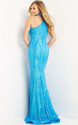 2 of 4 Jovani 08338 Turquoise