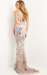 2 of 4 Jovani 08446 Dress Blush-Multi