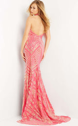 2 of 4 Jovani 08553 Iridescent-Fuchsia