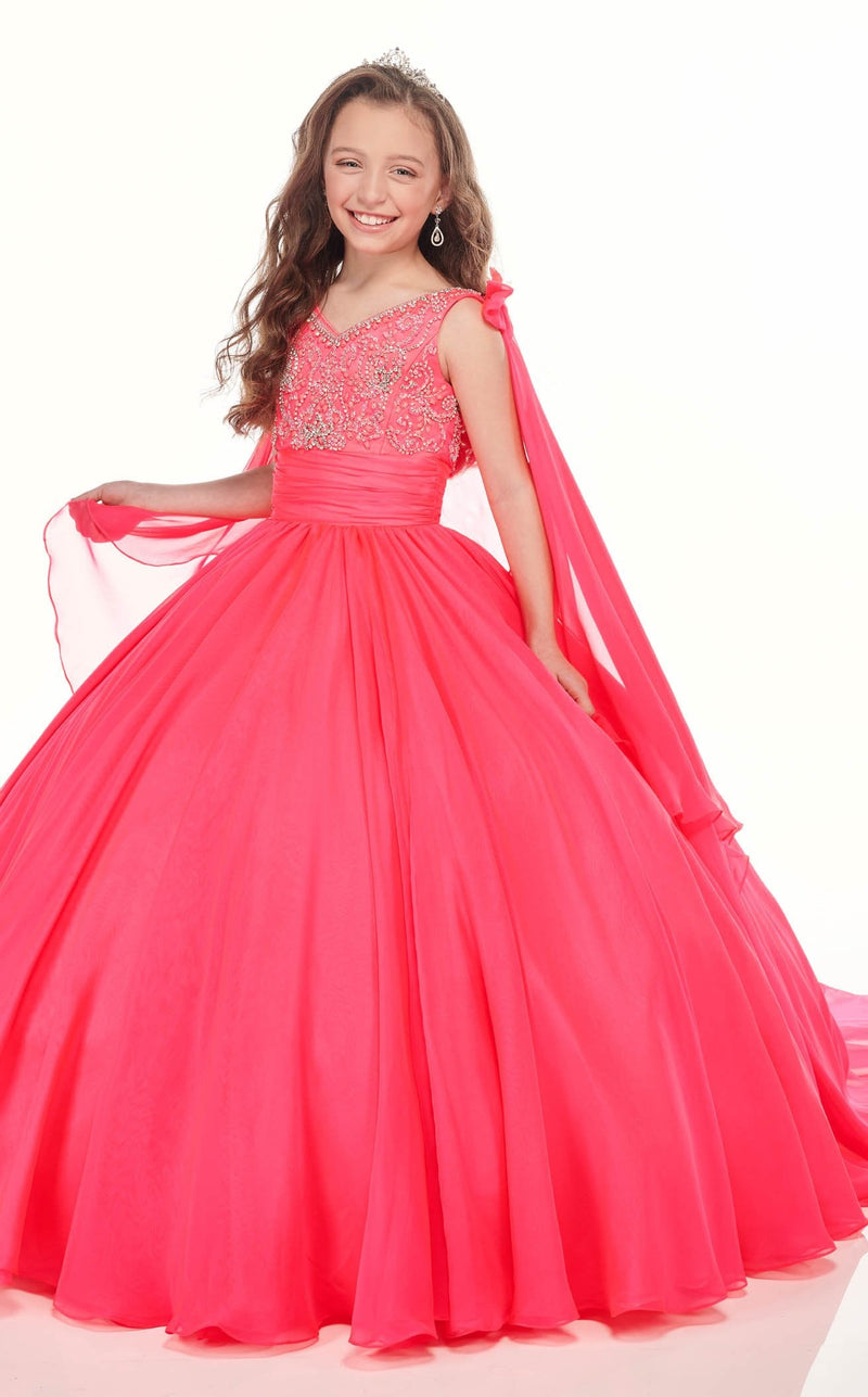 Rachel Allan Perfect Angels 10005 Dress Neon-Pink