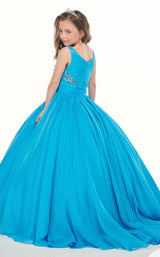 4 of 4 Rachel Allan Perfect Angels 10005 Dress Turquoise