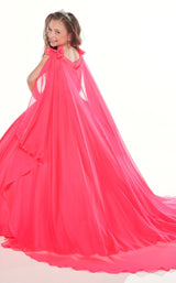 3 of 4 Rachel Allan Perfect Angels 10005 Dress Neon-Pink