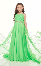 2 of 4 Rachel Allan Perfect Angels 10011 Dress Neon-Green