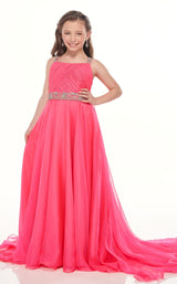 1 of 4 Rachel Allan Perfect Angels 10011 Dress Hot-Pink